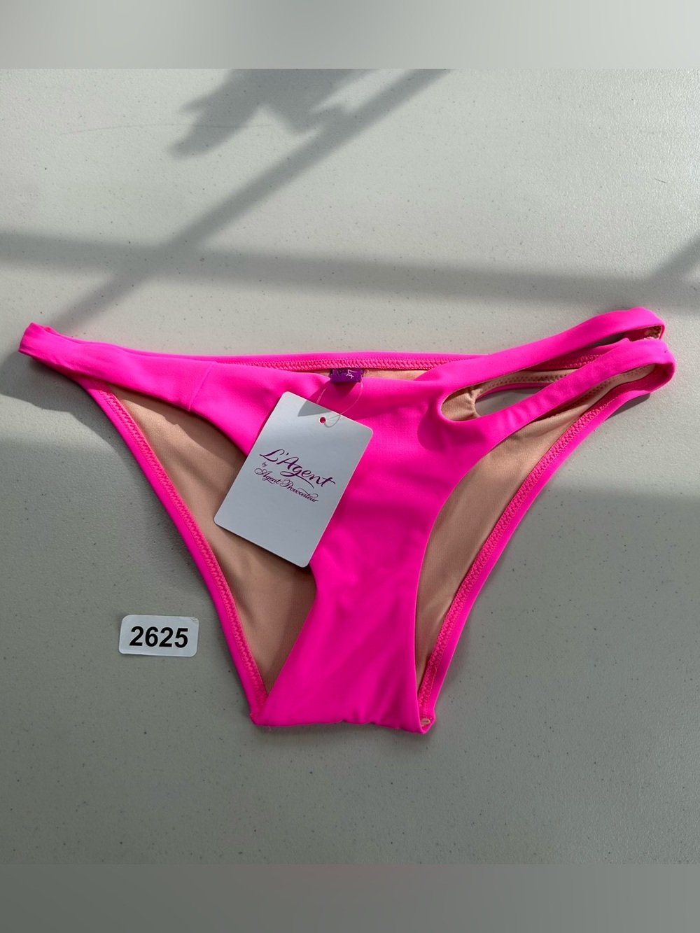 L’ Agent Provocateur Agata Pink Bikini Bottom Small New